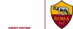 Logo di Edison e Roma. Official Energy partner